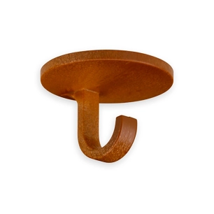 5 Crochet Porte-Manteau Adhesif Bois (BLISTER 4 Unites) Inofix