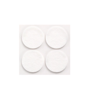 11 Pack De 4 Patins En Feutre Blanc Synthetiques Adhesifs Diametre 38mm Plasfix Inofix
