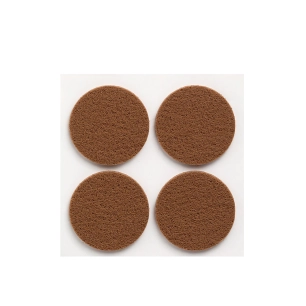 11 Pack De 4 Patins En Feutre Marron Synthetiques Adhesifs Diametre 38mm Plasfix Inofix