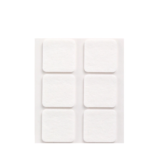 11 Pack De 6 Patins En Feutre Blanc Synthetiques Adhesifs 31x31mm Plasfix Inofix
