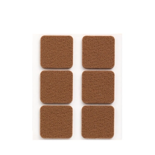 11 Pack De 6 Patins En Feutre Marron Synthetiques Adhesifs 31x31mm Plasfix Inofix