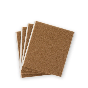 Pack De 4 Patins En Feutre Marron Synthetiques Adhesifs 100x85mm Plasfix Inofix