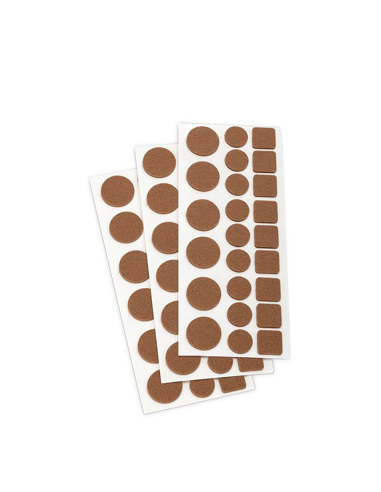 5 Pack De 3 Patins En Feutre Synthetiques Adhesifs Multiforme Plasfix Inofix