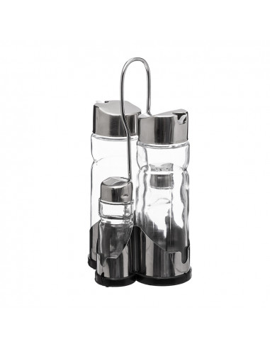 Set Porte Pour Huile, Vinaigre, Sel Et Poivre