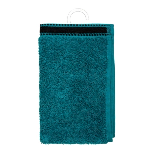 Serviette De Bain Premium Couleur Vert Pétrole 30x50cm