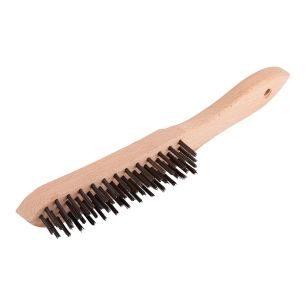 Brosse A Main, Acier, 4 Rangs, Manche Bois 2722000 Wolfcraft