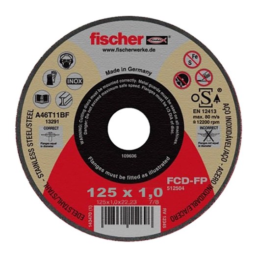 Disque Fcd-Fp 125x1x22,23 Plus 531711 Fischer