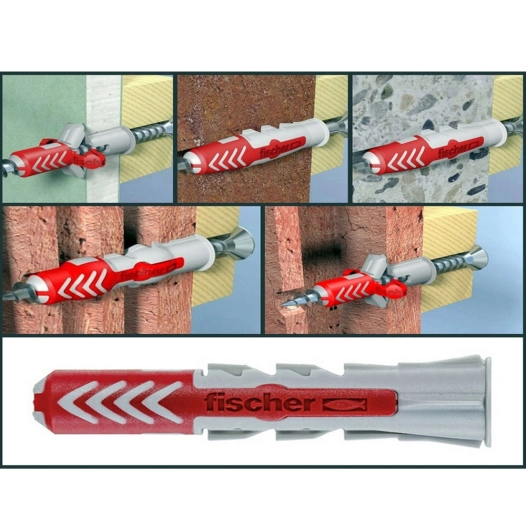 Cheville Duopower 6x30s + Vis 4,5x40mm Boîte 50 Unités - Fischer