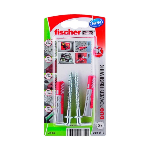 Blister 2 Chevilles + Pointes Duopower10x50 535002 Fischer