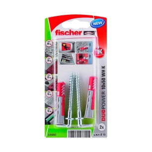 Blister 2 Chevilles + Pointes Duopower10x50 535002 Fischer