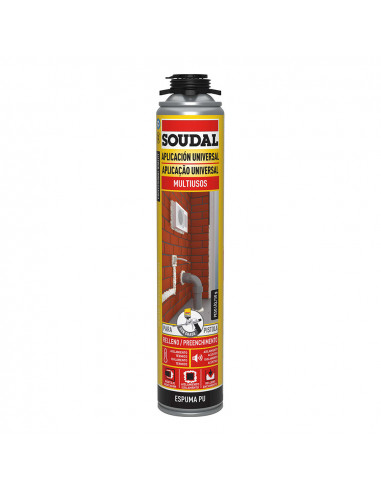 Mousse Polyuréthane Pistolet Classique 750ml 115798 - Soudal