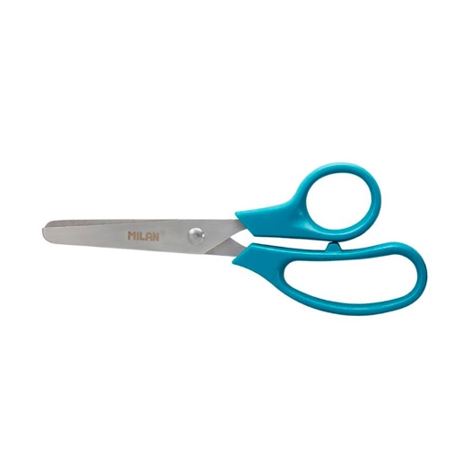 6 Blister Scissors School Basic 13,3cm Milan
