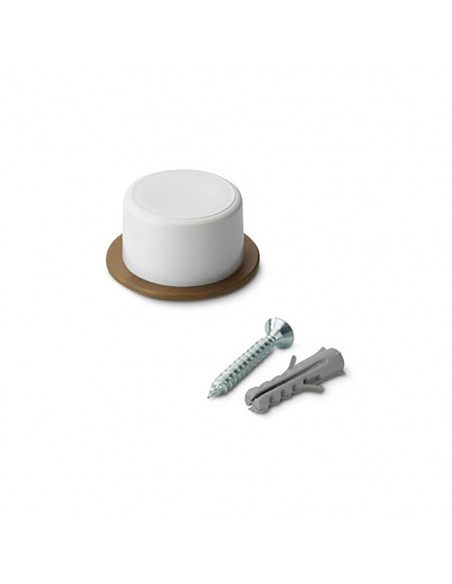 4 Butee De Porte Avec Vis Blanc (BLISTER 2 Unites) Inofix