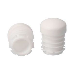 100 Embout Rentrant Blanc Circulaire Ø20mm