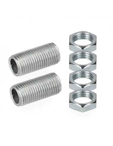 Tige Filetée 20 Mm Avec Écrou Sous Emballage (2 Tiges Et 4 Écrous)