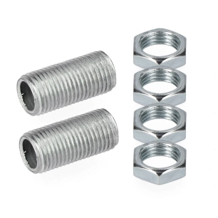 Tige Filetée 20 Mm Avec Écrou Sous Emballage (2 Tiges Et 4 Écrous)