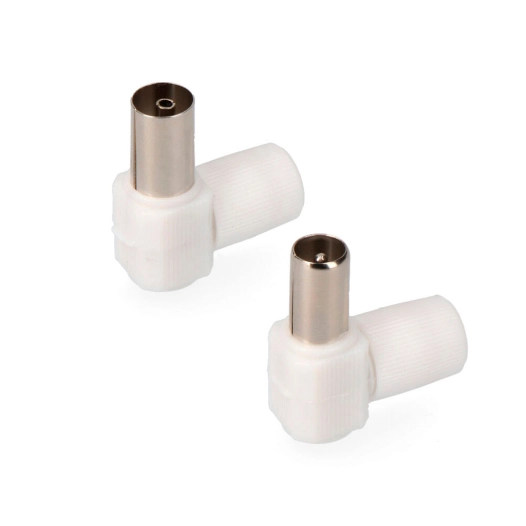 Fiche Mâle + Fiche Femelle Coudés Sous Emballage Edm