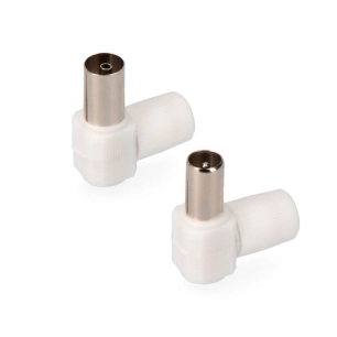 Fiche Mâle + Fiche Femelle Coudés Sous Emballage Edm