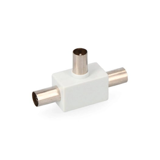 5 Connecteur Tv Raccord 1 Mâle + 2 Femelles Sous Emballage Edm