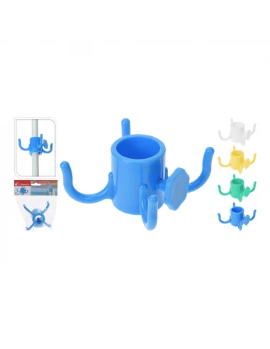 4 Crochet Pour Parapluie Ø De 19 A 32mm. Couleurs Assorties