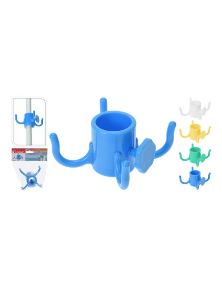 4 Crochet Pour Parapluie Ø De 19 A 32mm. Couleurs Assorties