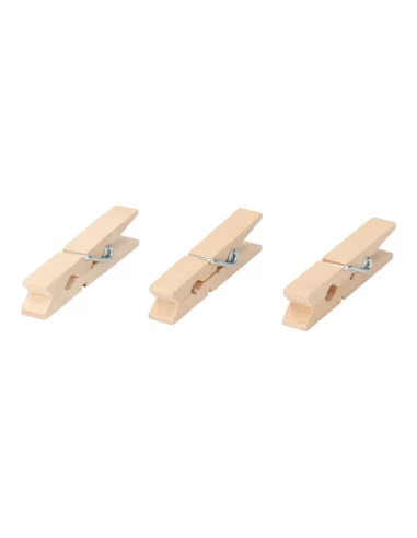 10 Pack 24 Vêtements Pour Vêtements En Bois 7 Cm Edm