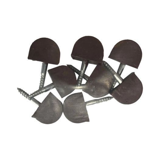 5 Pack 8 Unités Support Etagere Semi Rond Petit Marron Edm