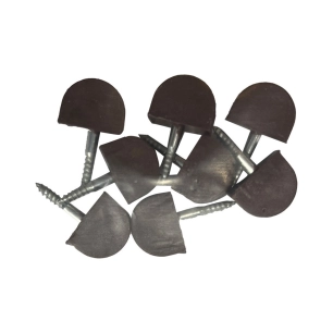 5 Pack 8 Unités Support Etagere Semi Rond Petit Marron Edm