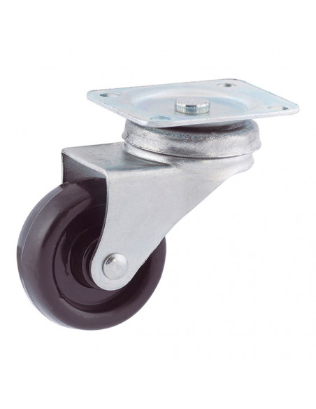 4 Roue Platine En Polypropylène Noir Ø30mm (ROUE) Afo