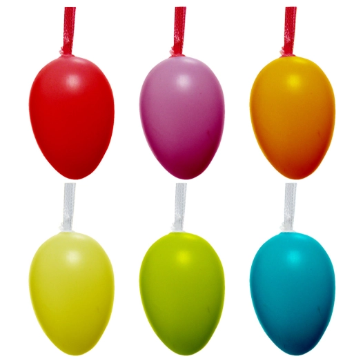 Pack De 6 Oeufs En Plastique- Ø4x6cm