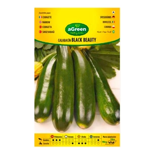 10 Sachet De Graines De Courgette Black Beauty Agreen