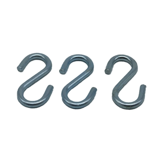 Pack 3 Pcs Crochet Forme S 50 Acier Zing Blanc Edm