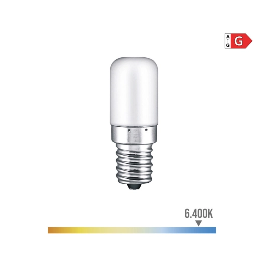10 Ampoule Tubulaire Led E14 1.8w 130lm 6400k Lumière Froide Ø1.8x4.8cm Edm