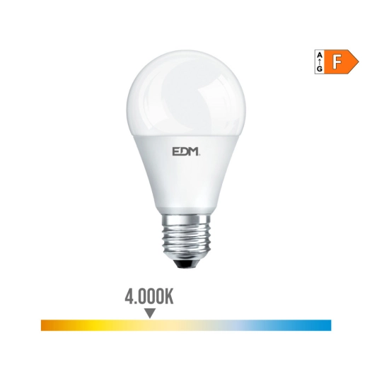 10 Ampoule Led Standard E27 7w 580lm 4000k Lumière Du Jour Ø5,9x11cm Edm