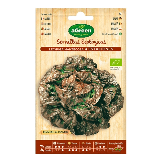 10 Sachet De Laitue Eco Seeds Four Seasons Agreen