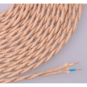 Cable De Corde De Jute Tissé Et Tressé 2x0,75mm 25m Euro/M