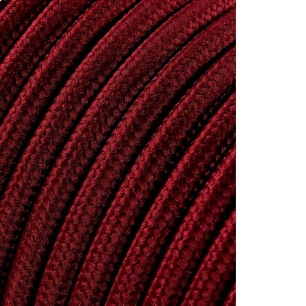 Câble Cordon Tubulaire 2x0,75mm C08 Bordeaux 25m