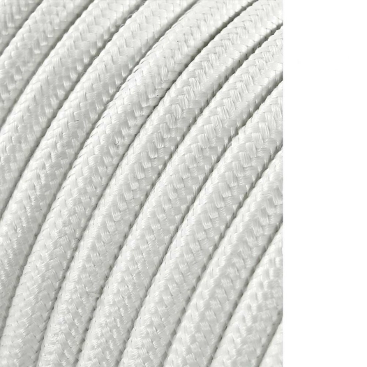 Câble Cordon Tubulaire 2x0,75mm C1 Blanc 25m
