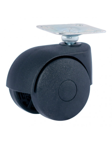 4 Roue Platine En Polypropylène Noir Ø50mm (ROUE) Afo