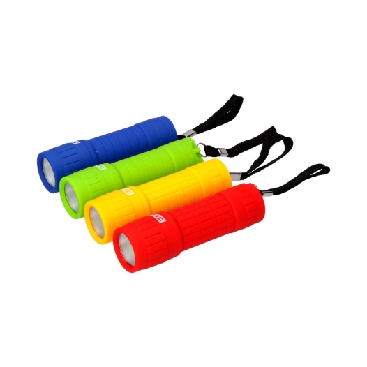 16 Lampe De Poche Led COB 60lm 3xaaa (PILES Incluses) Couleurs Assorties Edm