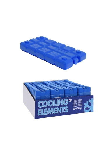 Pack 2 Glacières Pour Réfrigérateurs Portables 400cl 16x9,5x6,5cm Couleurs Assorties