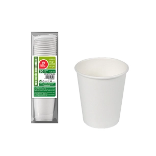 6 Pack De 30 Verres Blancs En Carton 120cc Best Products Green