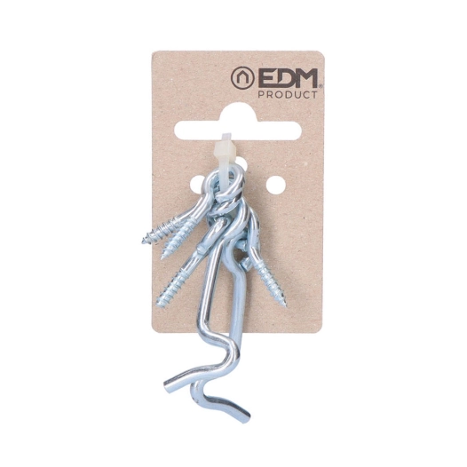 Loquet Carton Suspendu 2 Double Manchons 50mm Zinc Edm