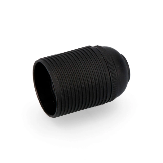 Douille Filetée E27 Homolguée Noire Solera 6829crn