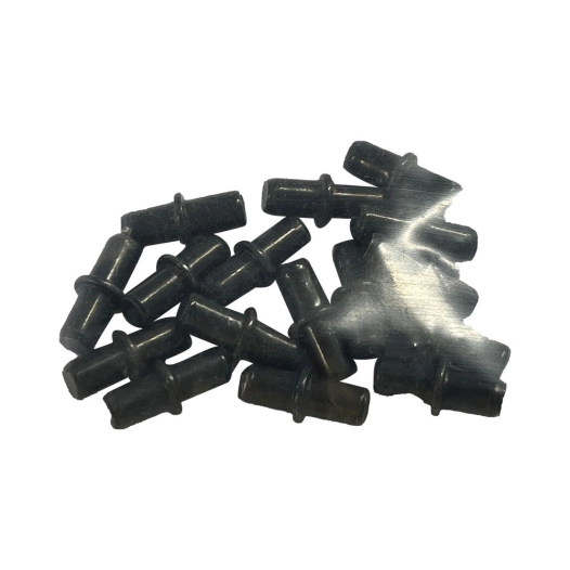 Pack 16 Unités Support Étagère Rond En Fer Nº 5 Noir Edm