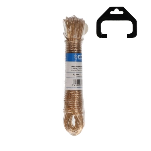 5 Écheveau Cable D'acier Plastifié 10 Mts - Or Edm