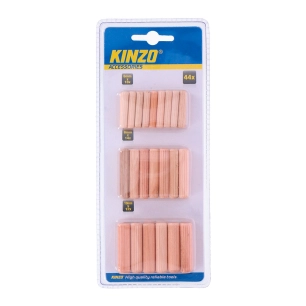 Kit De 44 Chevilles À Bois 1,8x0,6cm, 1,4x0,8cm, 1,2x1cm Kinzo
