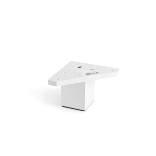 Pied De Coin Carré Abs Couleur Blanc Mod.972. Dimensions 4,2x4,2x6cm Rei