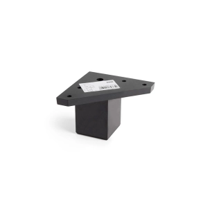 Pied De Coin Carré Abs Couleur Noir Mod.972. Dimensions 4,2x4,2x6cm Rei