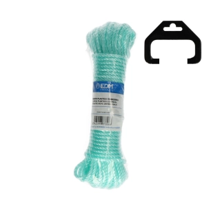 Écheveau Corde Plastique Verte 15 Mts Edm